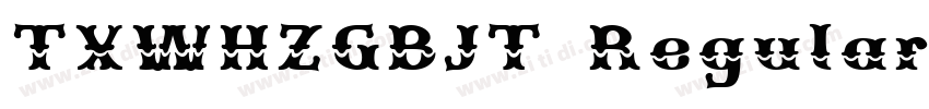 TXWHZGBJT Regular字体转换